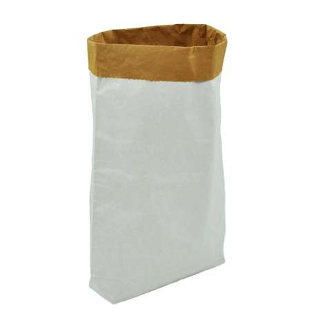 Vlakke papieren zak met blokbodem (per 10 stuks)