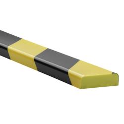 P-vorm 40 x 11 mm schuimprofiel NOMA PROTECT WARNING zwart/ geel
