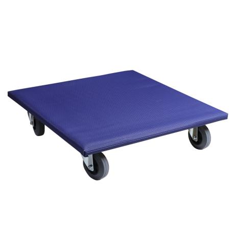 Meubelhondje 60x60 cm blauw 300 kg rubber wiel