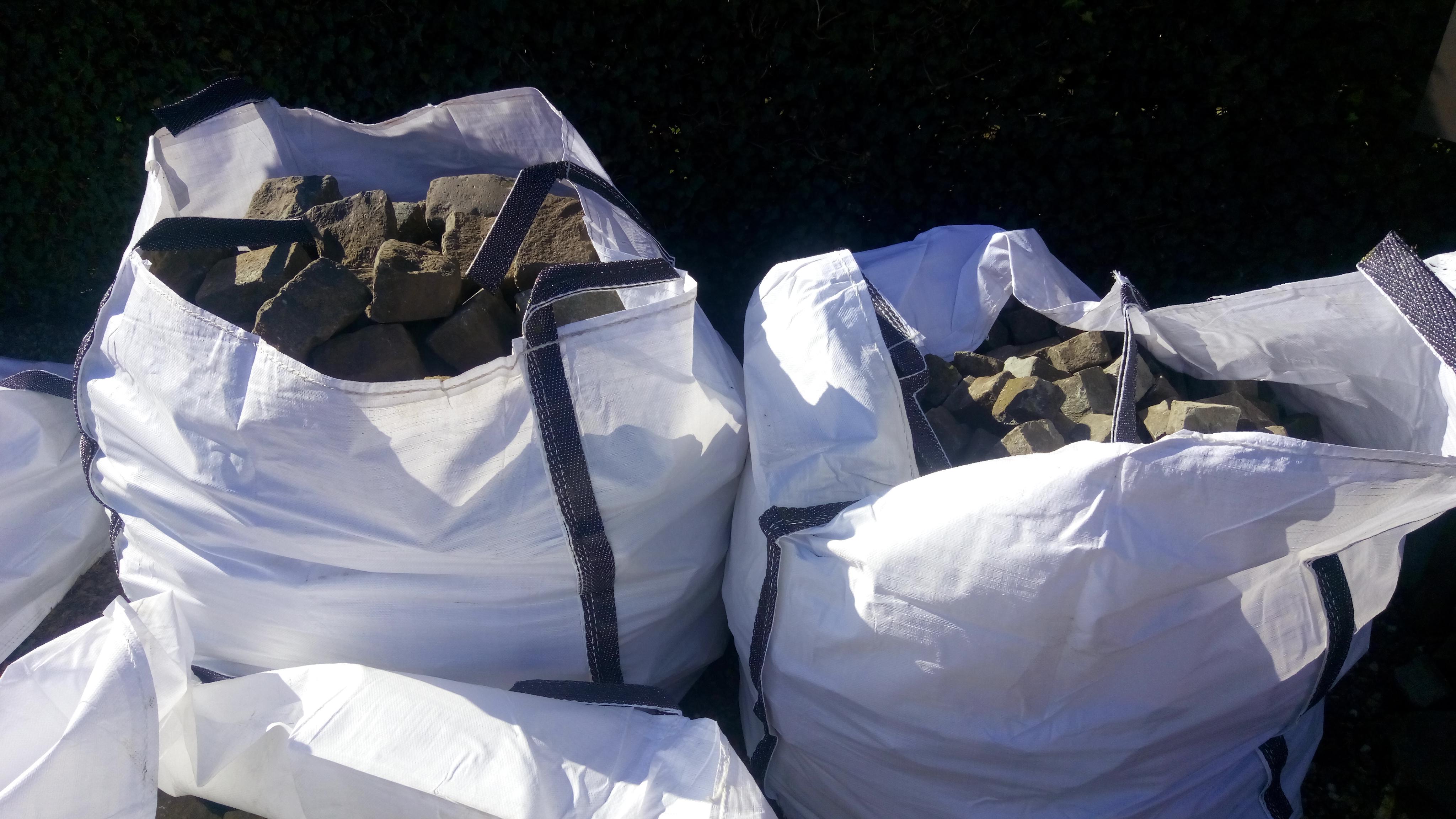 Big Bags standaard (geschikt voor 1 kuub) gebruik: Natuur kasseien.